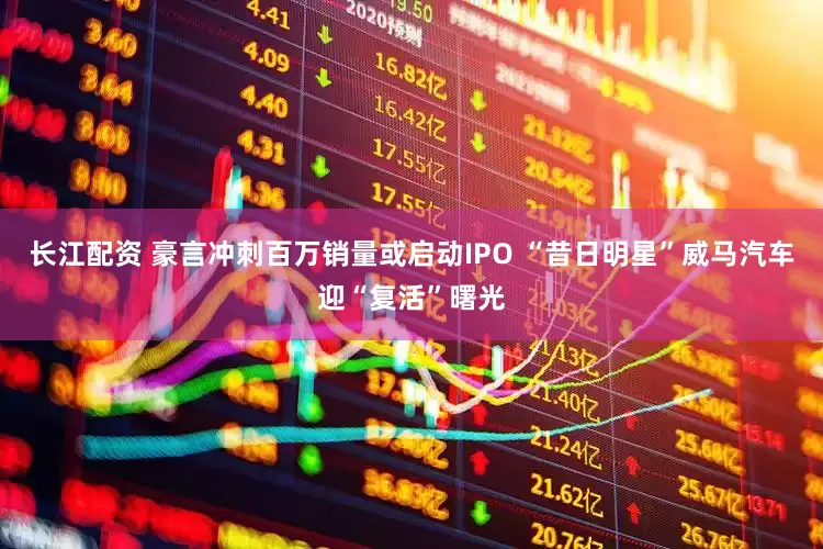 长江配资 豪言冲刺百万销量或启动IPO “昔日明星”威马汽车迎“复活”曙光